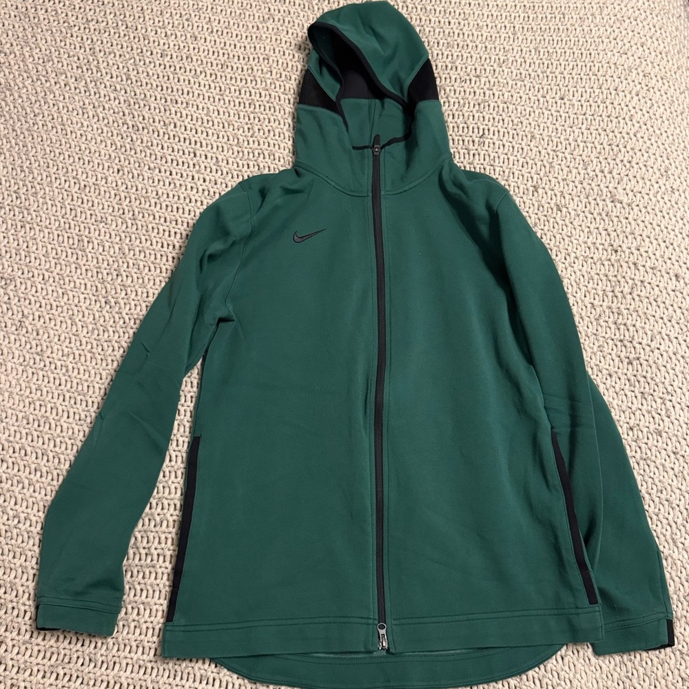 Men's Large Nike Green Hooded Dri Fit Jacket